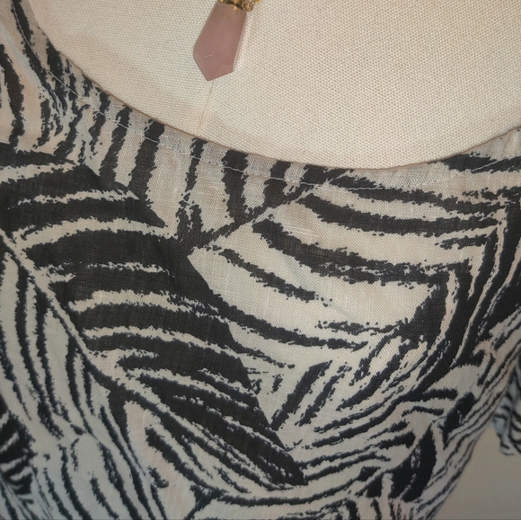 Cynthia Rowley Top 3X 100% Linen - Picture 2 of 7